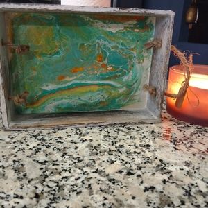 Mixed media art tray